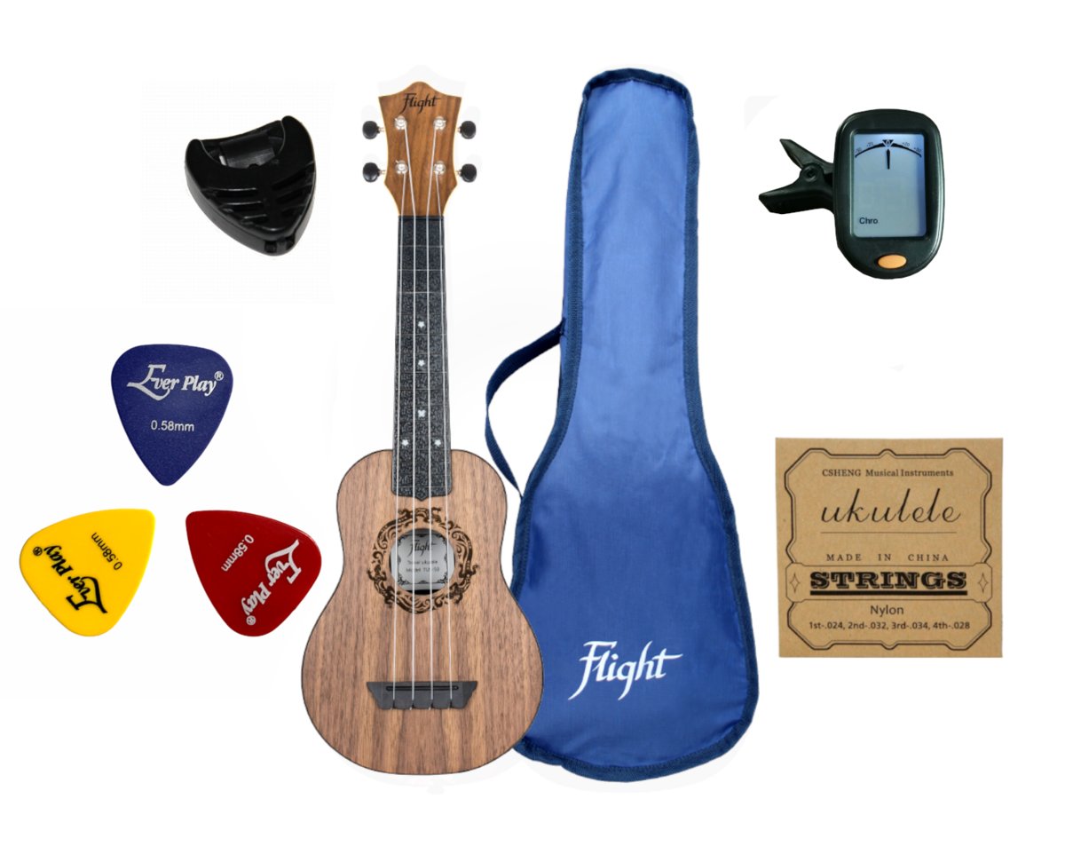 Ukulele sopranowe Flight TUS50 MEGA ZESTAW