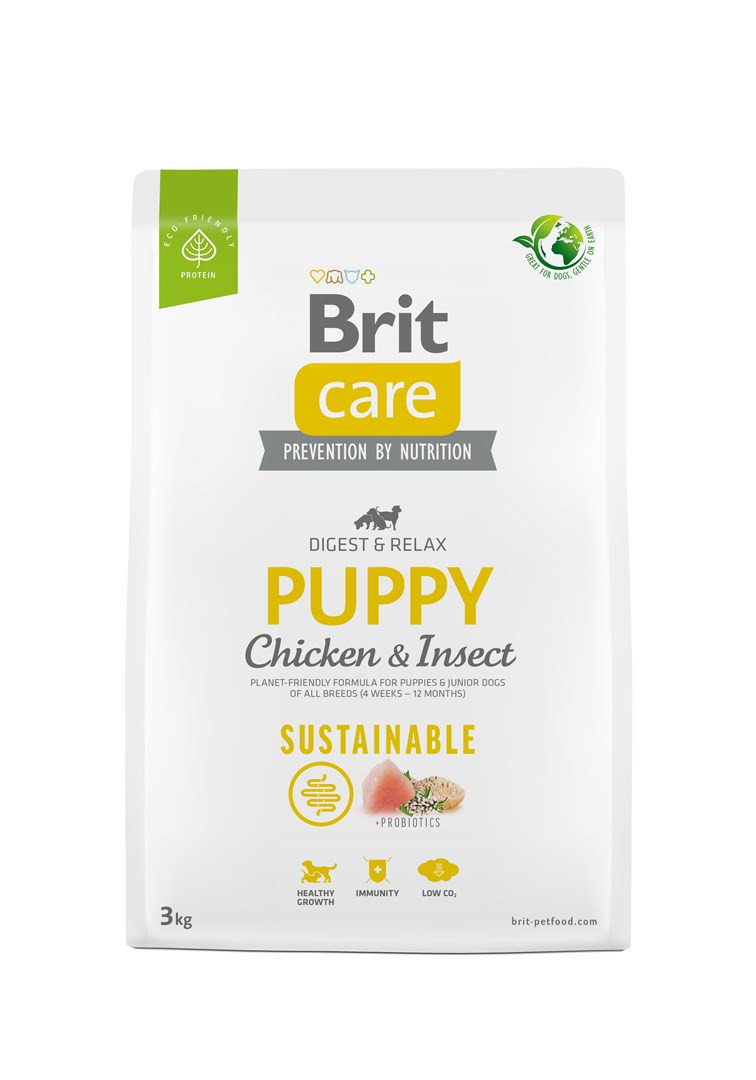Brit Care Dog Sustainable Puppy Chicken&Insects 3 kg