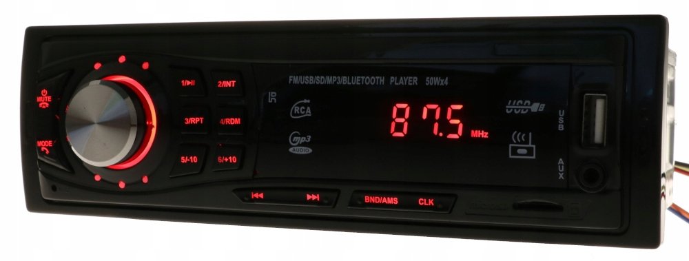 Фото - Автомагнітола Radio Samochodowe Bluetooth Usb Sd Pilot Fm Mp3