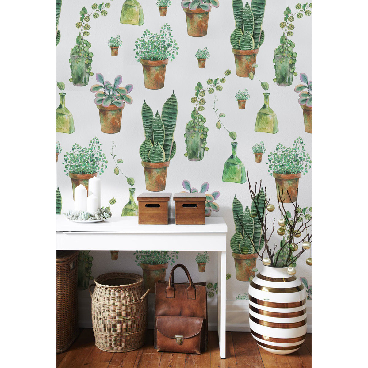 Tapeta flizelina Egzotyczne kwiaty 152x104 + klej