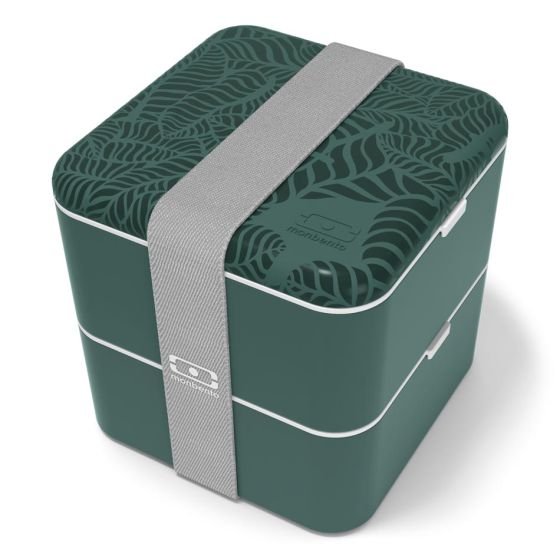 MONBENTO Lunchbox Bento Square FR Graphic Jungle - MONBENTO B3-IMP-13124001