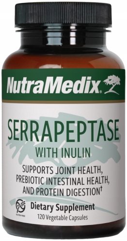Nutramedix, Serrapeptase Serrapeptaza 500mg, 120 kaps.