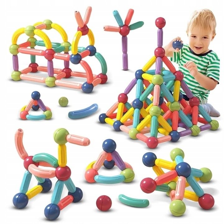 Klocki Magnetyczne Magnetic Sticks Zestaw 40 Elementów Kipps