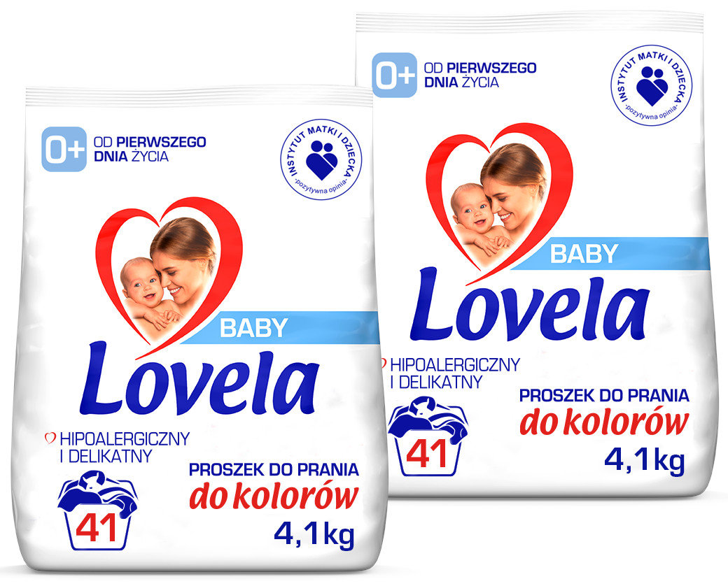 Lovela Baby Proszek Do Prania Kolorowych Tkanin 2 X 4,1 Kg - 82 Prania