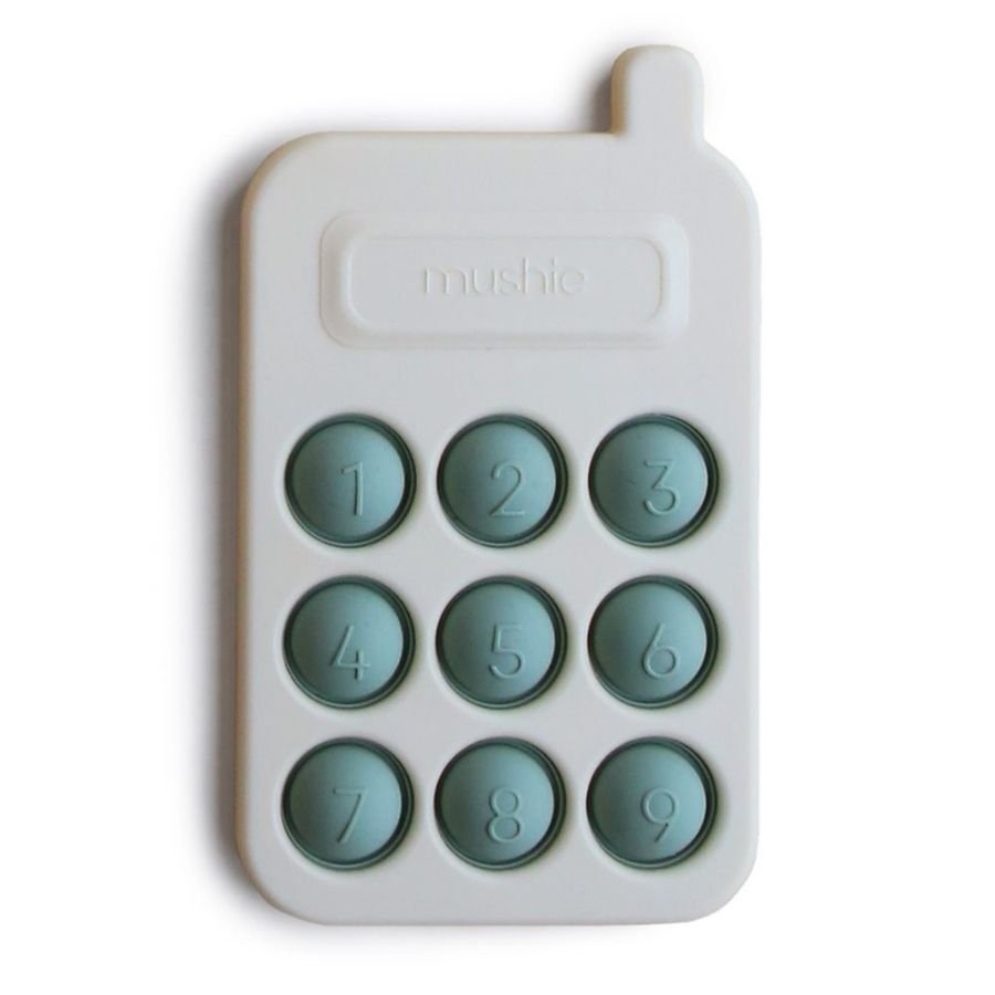 Mushie Zabawka Sensoryczna Bąbelki Do Wciskania Telefon Cambridge Blue