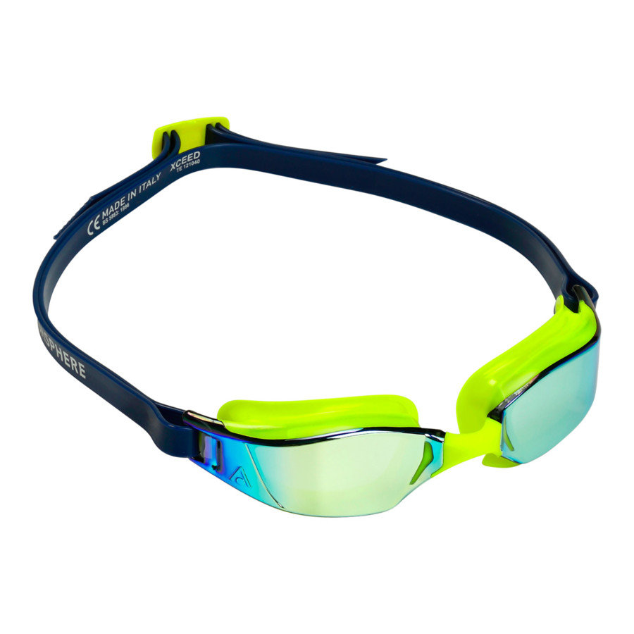 Aqua Sphere Okulary Pływackie XCeed Titanium Mirror Neon Yellow