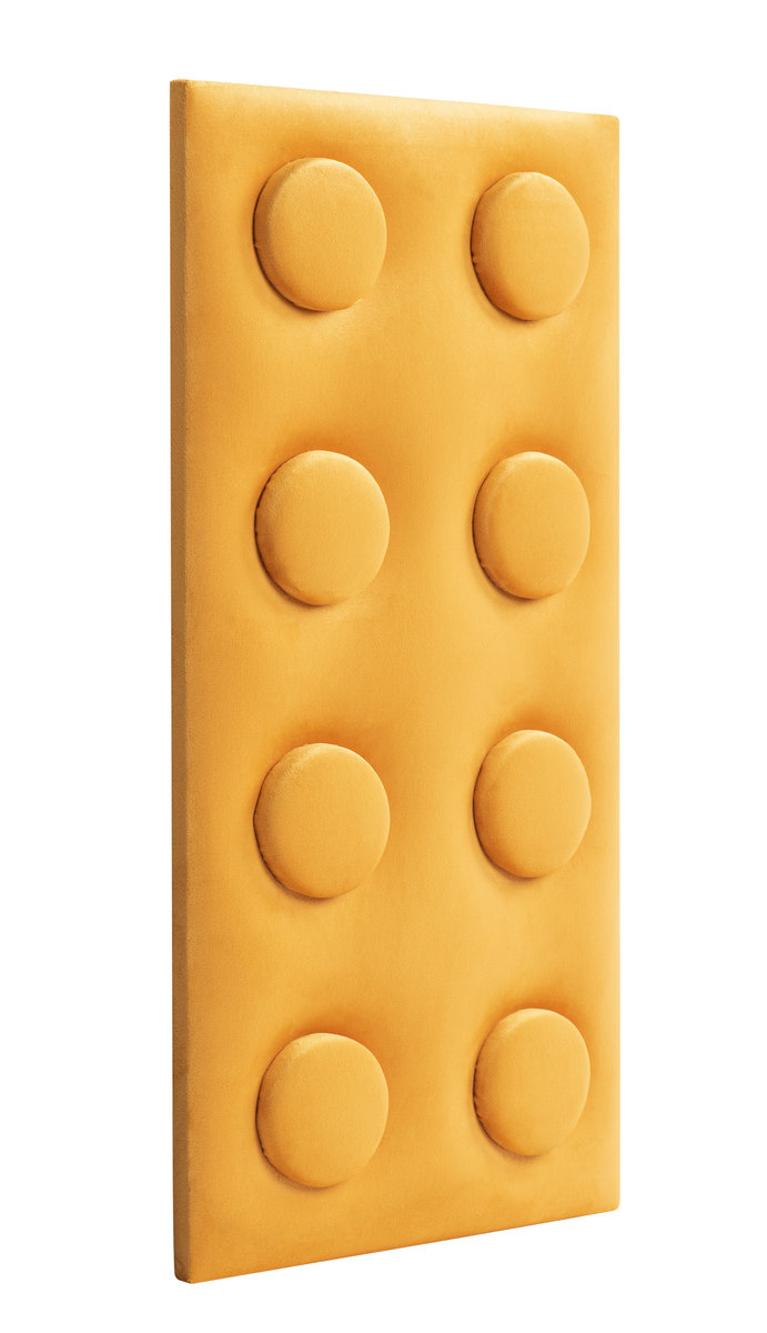 Panel ścienny tapicerowany Velvet Lego 25x50x4 cm pomarańczowy