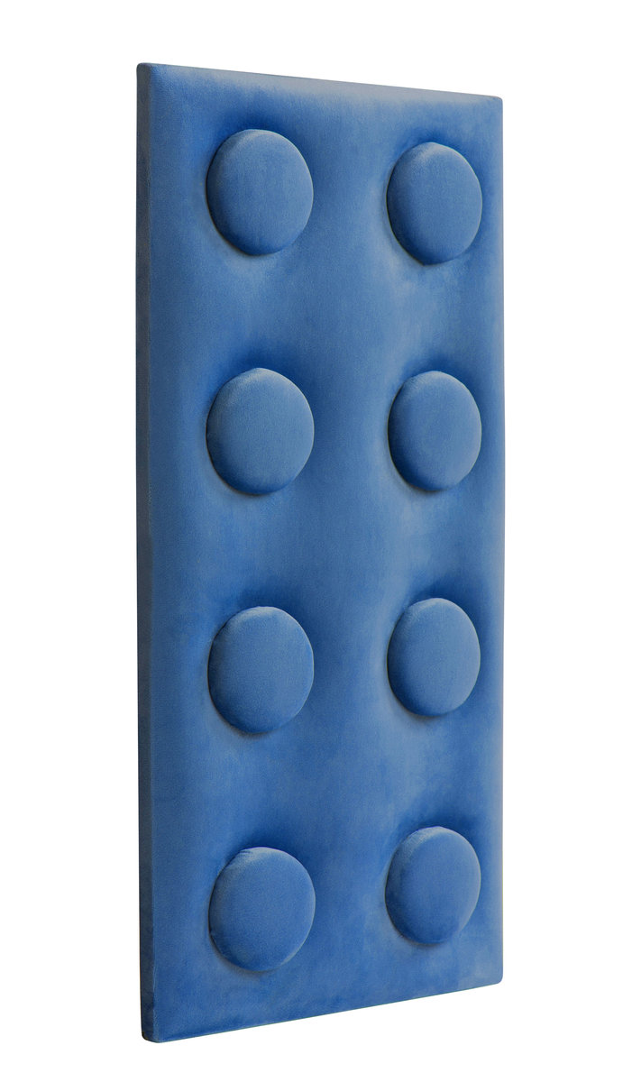 Panel ścienny tapicerowany Velvet Lego 25x50x4 cm niebieski