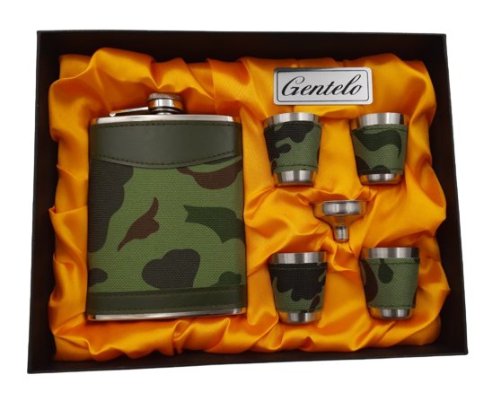 Zestaw Upominkowy Kieliszki Piersiówka Prezent Upominek