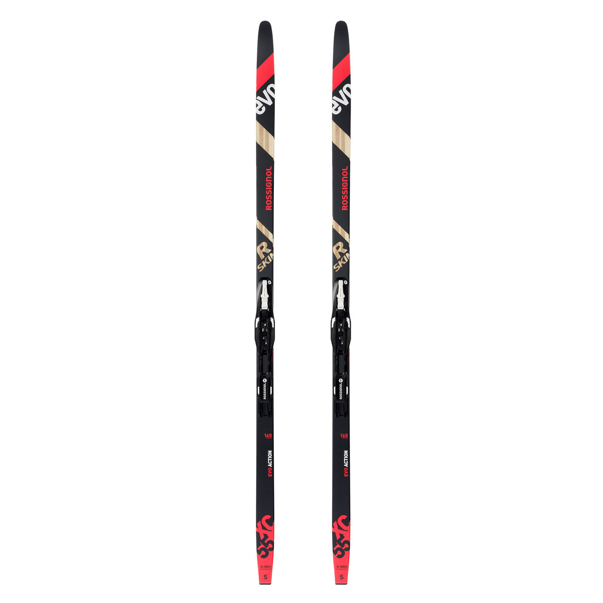 Narty biegowe Rossignol EVO XC 55 R-Skin/CONTROL SI czarne RHKWC05 175 cm