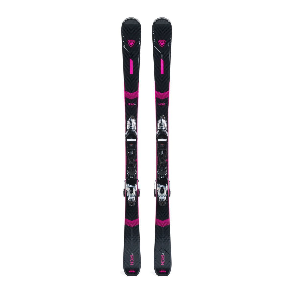 Narty zjazdowe damskie Rossignol Nova 2S + Xpress W 10 GW czarno-różowe RRLLI07 152 cm