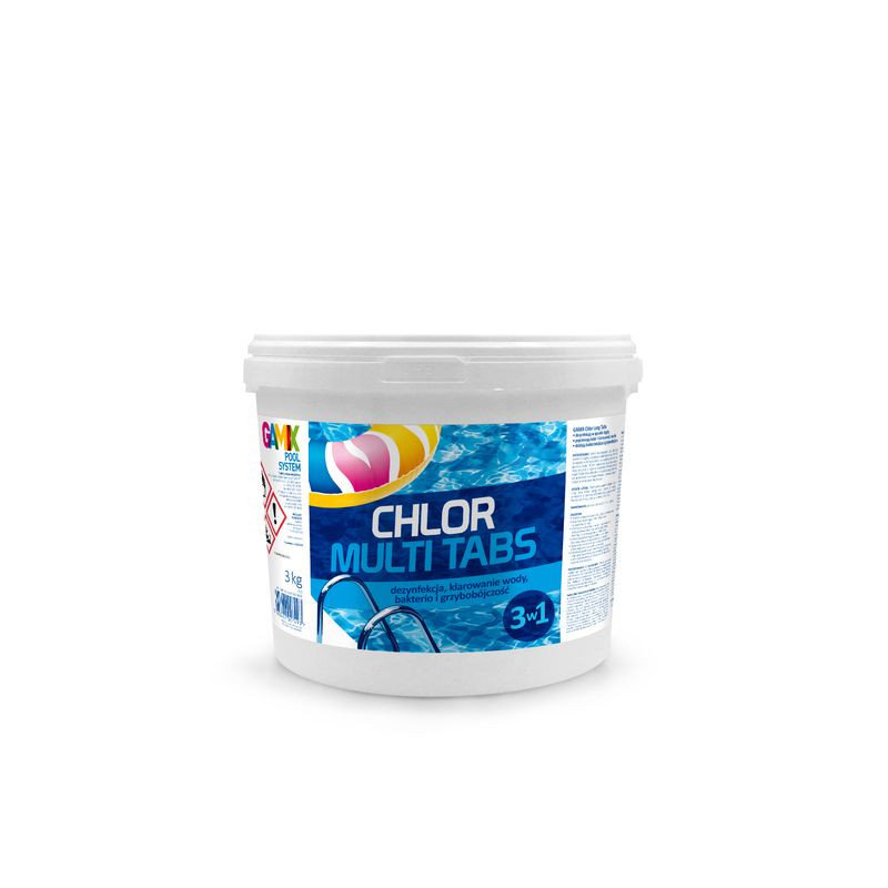 Gamix, Chlor Multi Tabletki 5Kg - Środek Do Multifunkcyjnej Dezynfekcji Wody W Basenie.