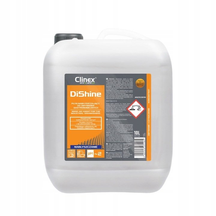 Clinex DiShine 10l płyn nabłyszczający do zmywarek