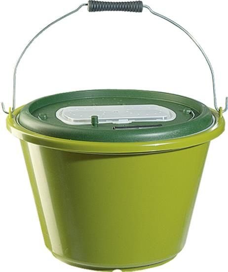 Lineaeffe wiadro na przynętę do ryb okrągły Niebieski/żółty 12 litrów 11612N.335