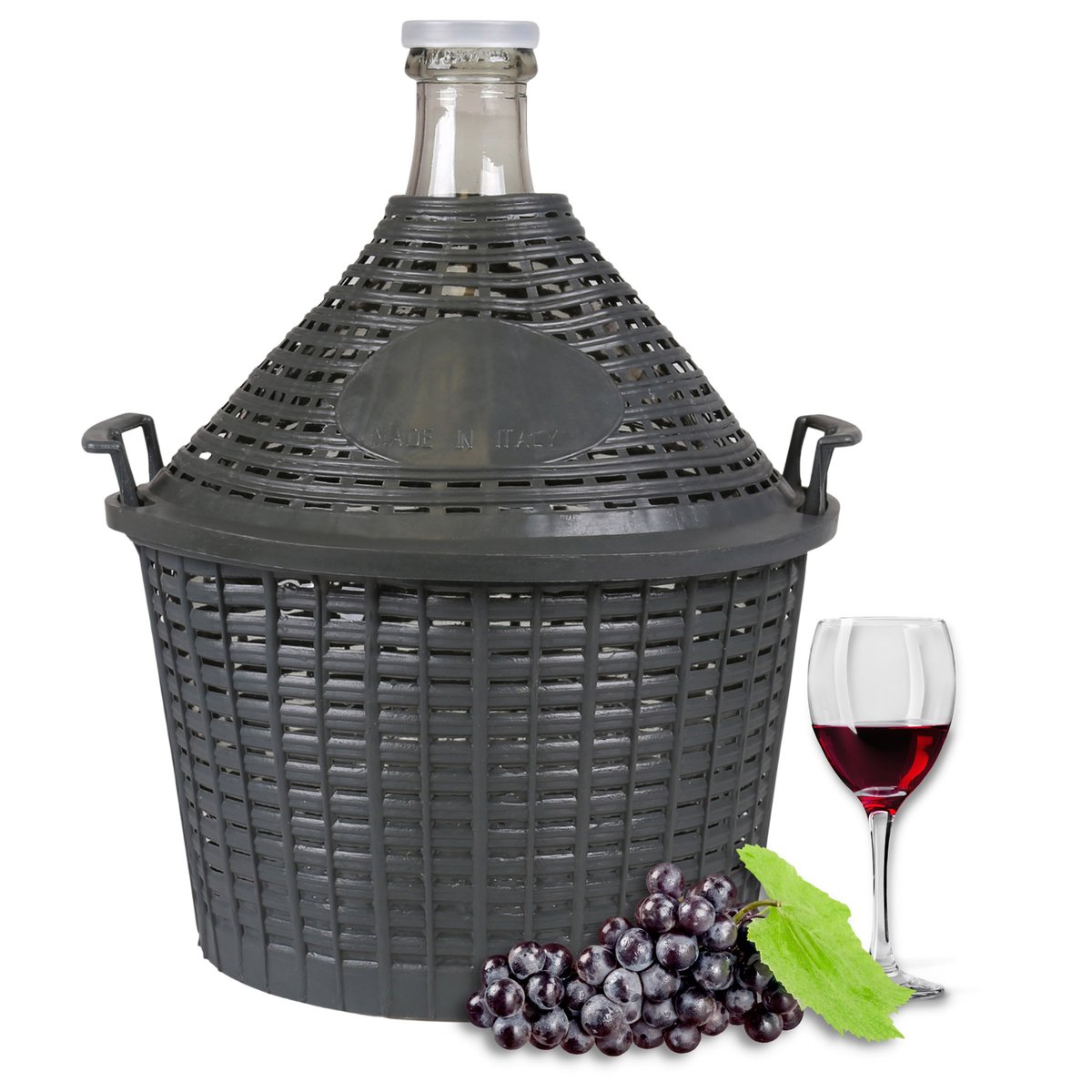 G膮sior, Balon, Butla Na Wino W Koszu Z Zakr臋tk膮 10L 1 Szt