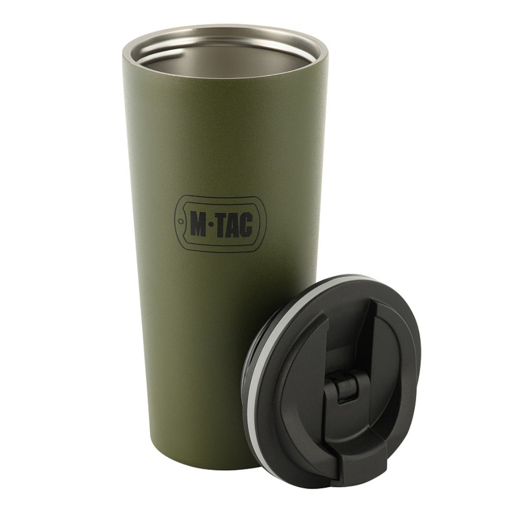 Kubek Termiczny Z Zaworem 450Ml M-Tac Olive