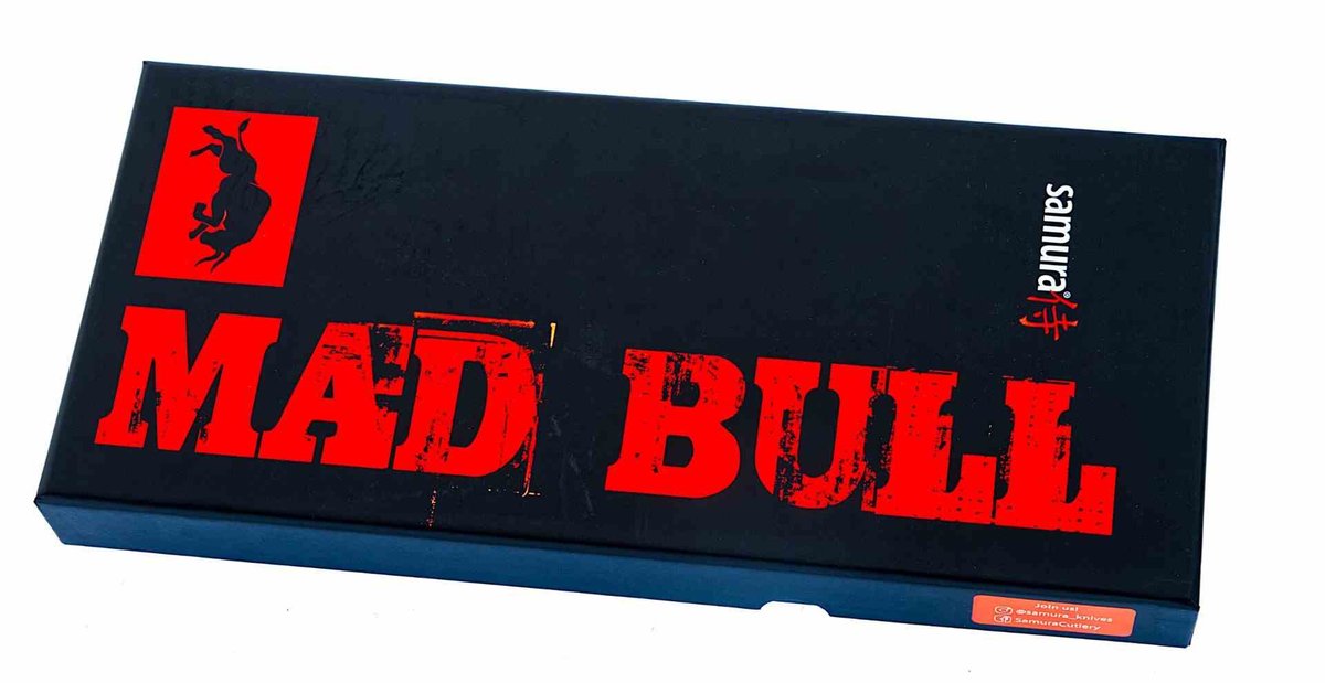 Mad bull Nóż kuchenny Mad Bull Samura Serb 18 cm Black