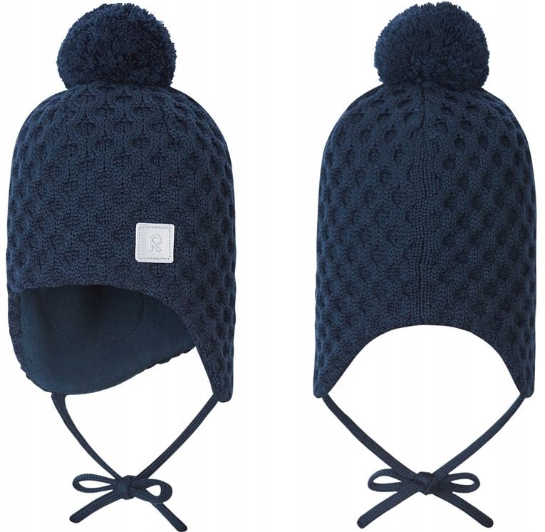Reima Nunavut wełniana czapka zimowa r. 46 cm navy