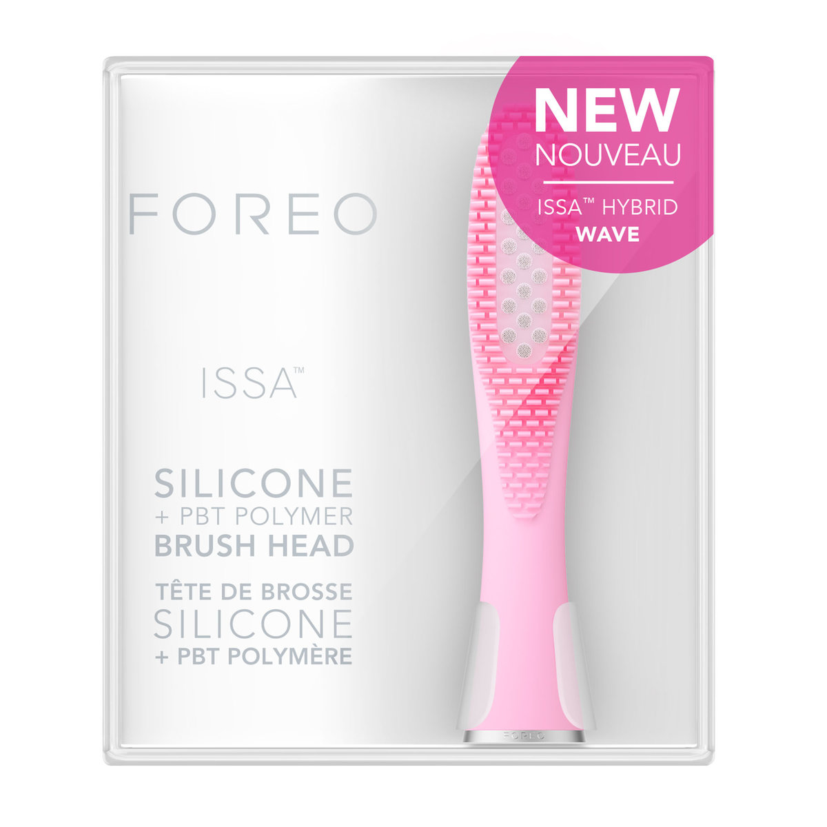 FOREO ISSA Hybrid Wave Brush Head Pearl Pink