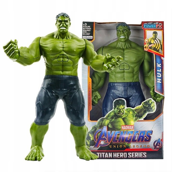 HULK DUŻA FIGURKA AVENGERS 30CM INTERAKTYWNA