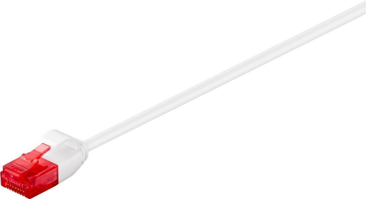 Kabel Lan Patchcord Cat 6 U/Utp Slim Biały 15M