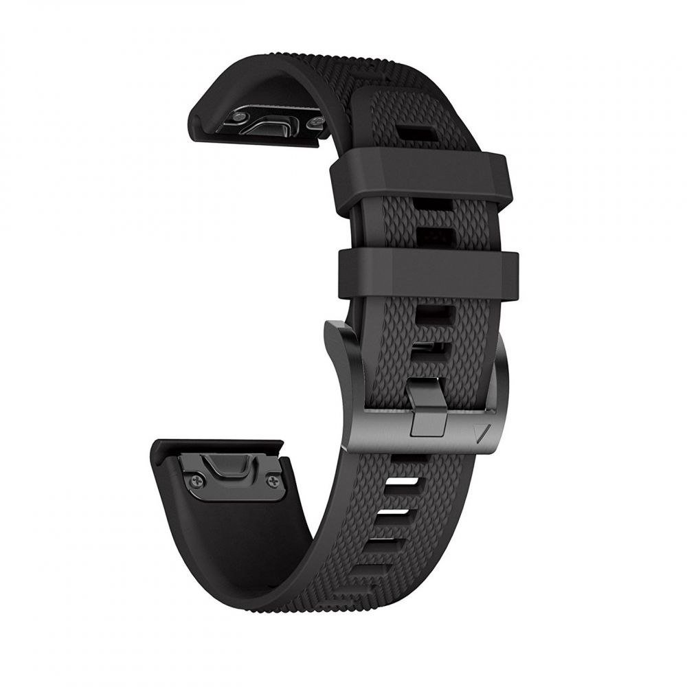 Pasek Smooth Braders Do Garmin Fenix 5 / 6 / 6 Pro Black