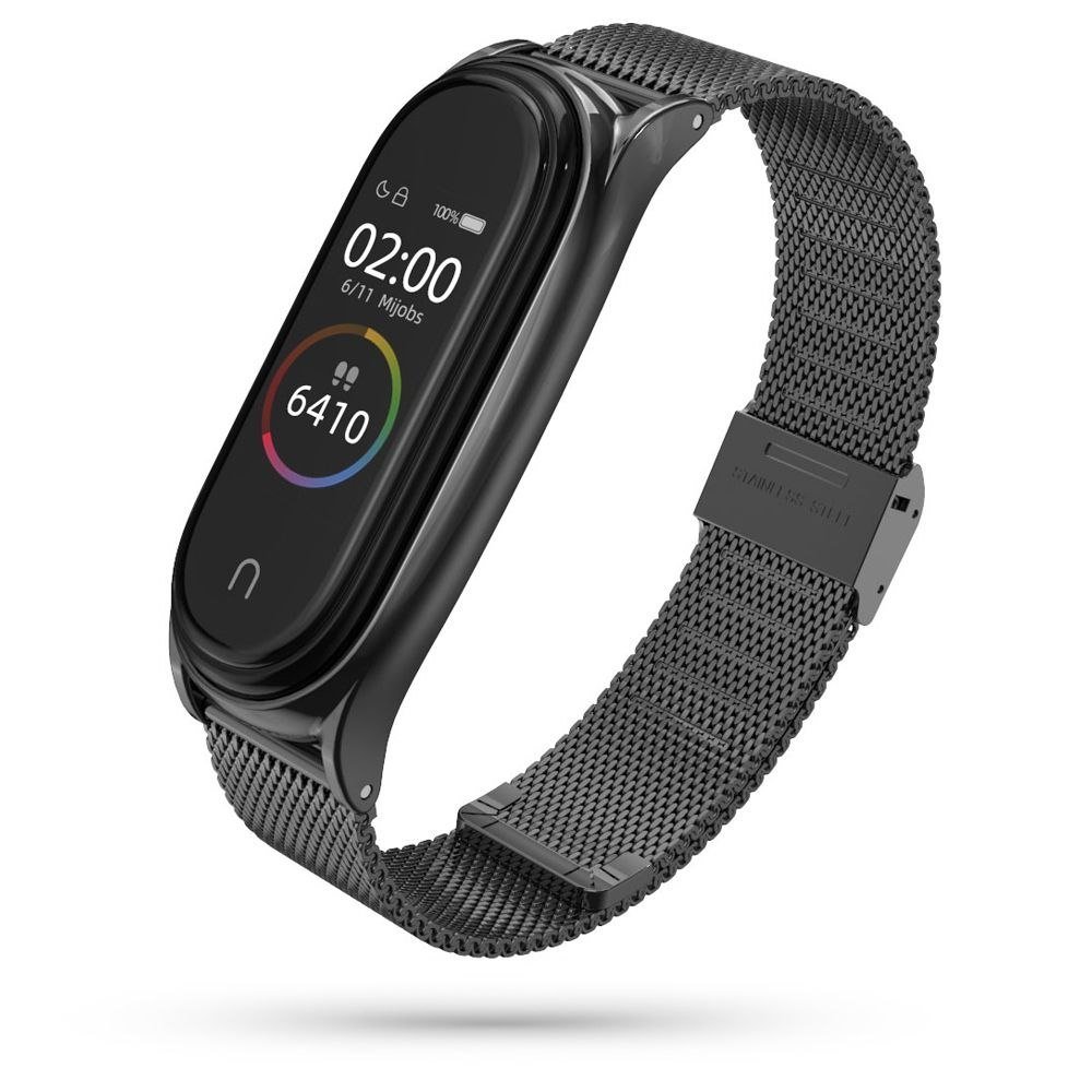 Pasek Bransoleta Milanesband Braders Do Xiaomi Mi Band 5 Czarny