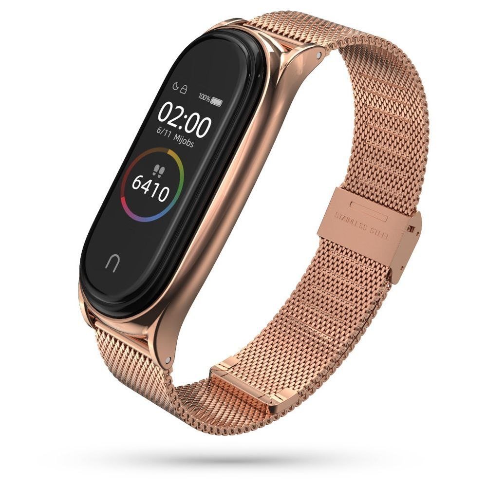 Zdjęcia - Pasek do smartwatcha / smartbanda Tech-Protect Bransoleta Milaneseband do Xiaomi Mi Band 5 / 6 Rose Gold 