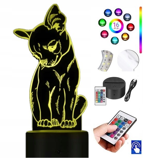 Lampka Na Biurko Chihuahua 16Kolorów Led Plexido