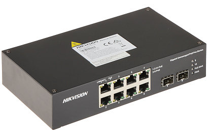 HIKVISION Switch PoE DS-3T0510HP-E/HS 8-portowy DS-3T0510HP-E/HS