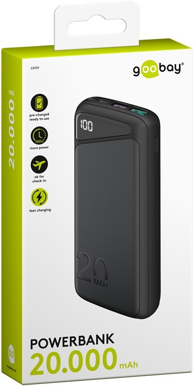 Goobay Power Bank powerbank 53939 20000 mAh 53939