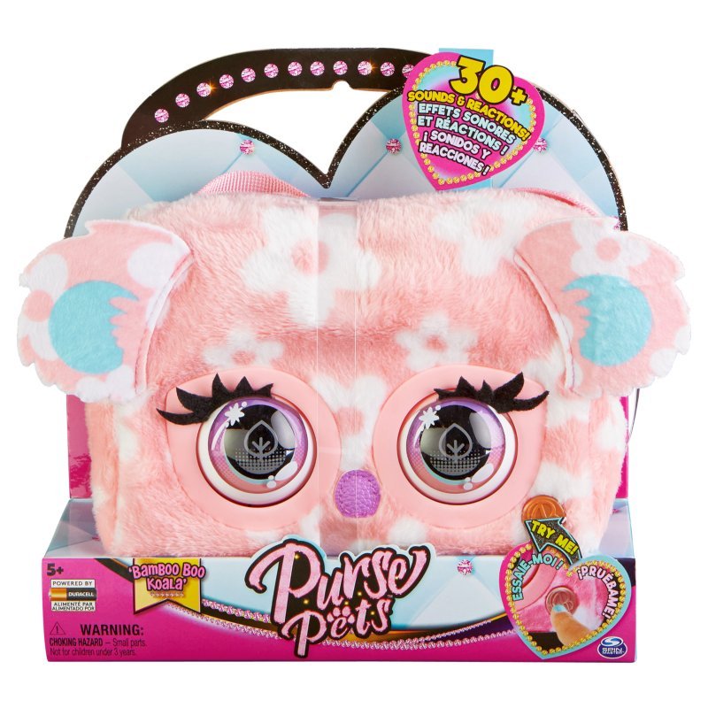 Purse Pets. Interaktywna torebka, Print Perfect Bamboo Boo, Koala. Spin Master