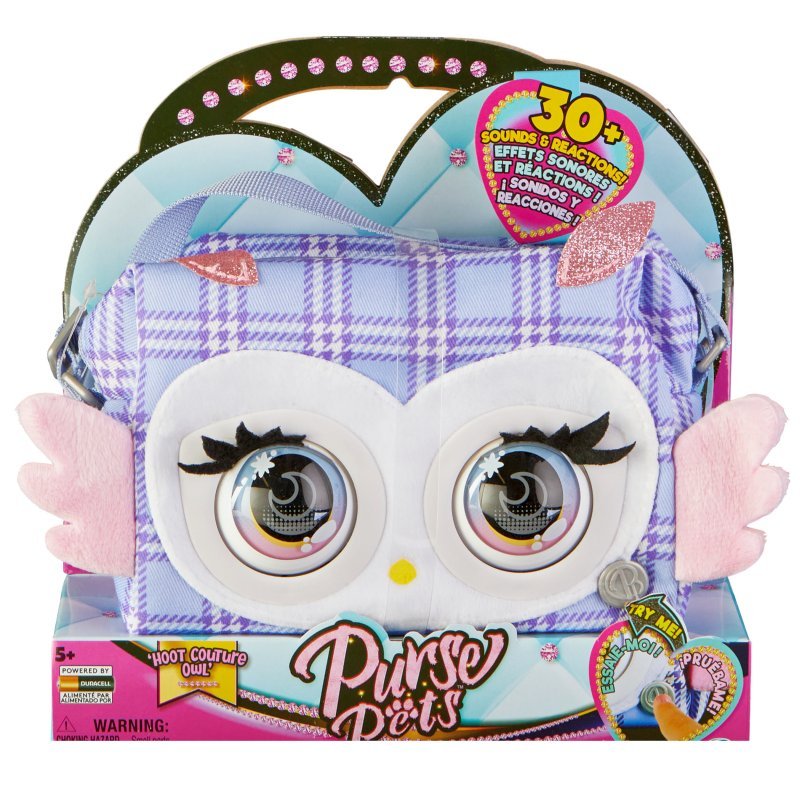 Purse Pets. Interaktywna torebka. Print Perfect Hoot Couture Owl'. Spin Master