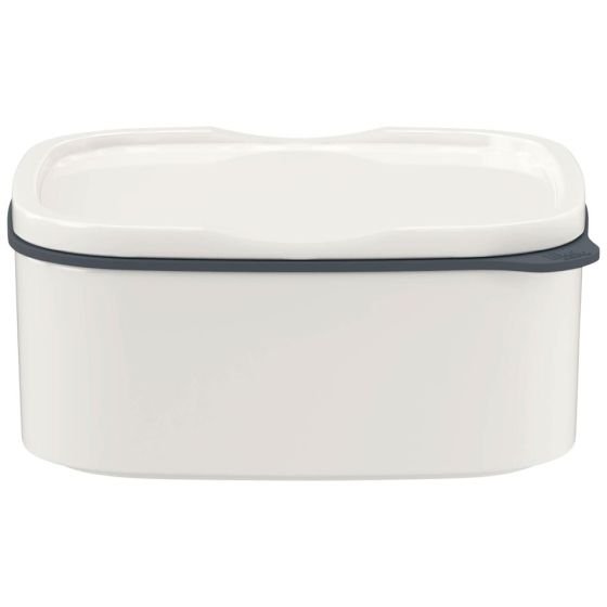 like by Villeroy & Boch group like. by Villeroy & Boch  ToGo & ToStay  pudełko na lunch, 13 x 10 x 6 cm, porcelana premium, prostokątna, biała 10-4869-9412