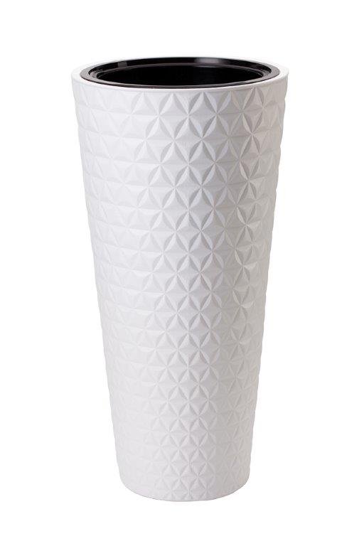 FORM PLASTIC Doniczka Diament Slim 30 biały 30 cm