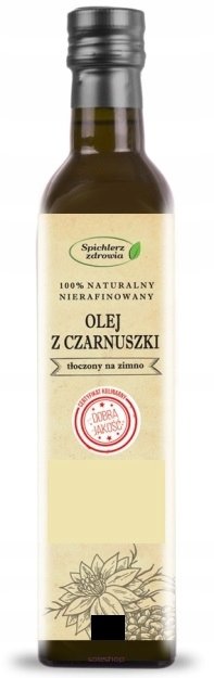 Prawdziwy Olej Z Czarnuszki Tłoczony Na Zimno 500ml