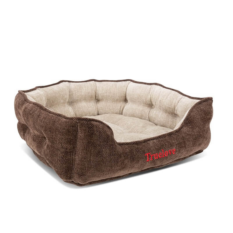 Legowisko dla psa Truelove Cloud brązowe M (47 x 44 x 16 cm)