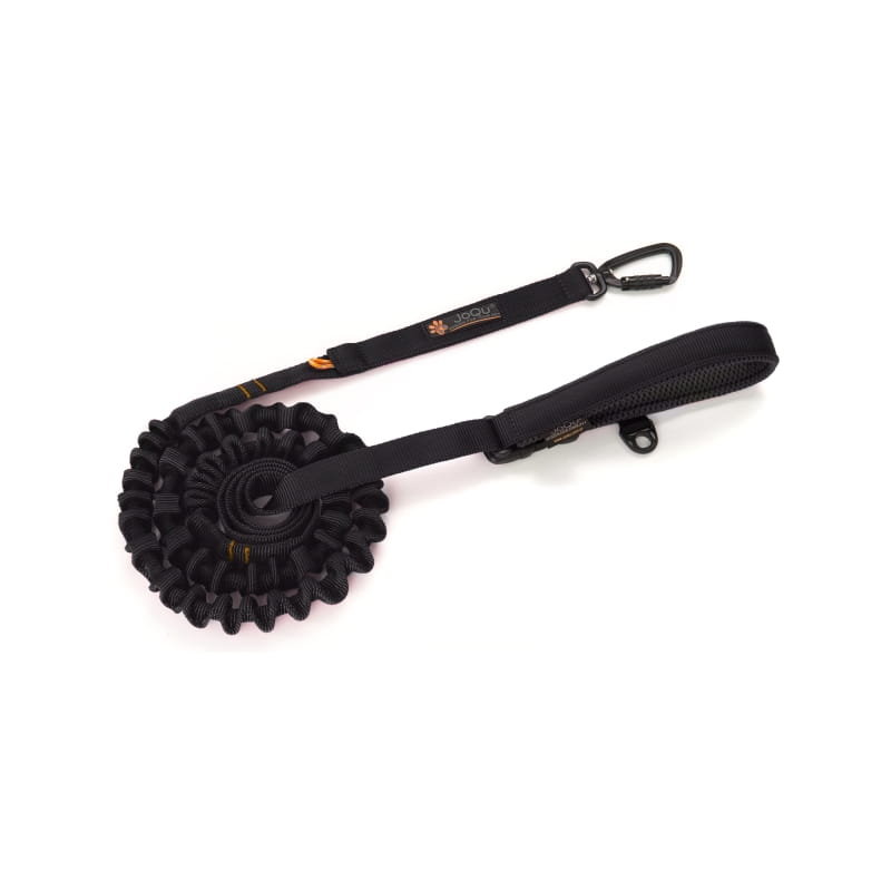 Smycz dla psa z amortyzatorem JoQu® Ultra Strong Runners czarna
