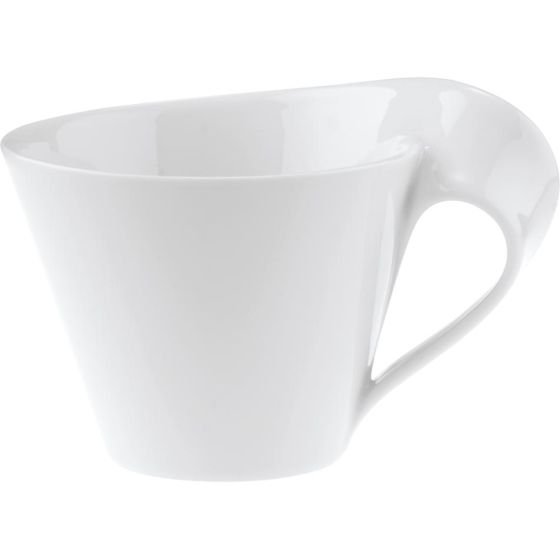 Villeroy & Boch NewWave Caff Café au Lait filiżanka/filiżanka do kawy z porcelany w kolorze białym nowoczesna/1 X (L) 10-2484-1210