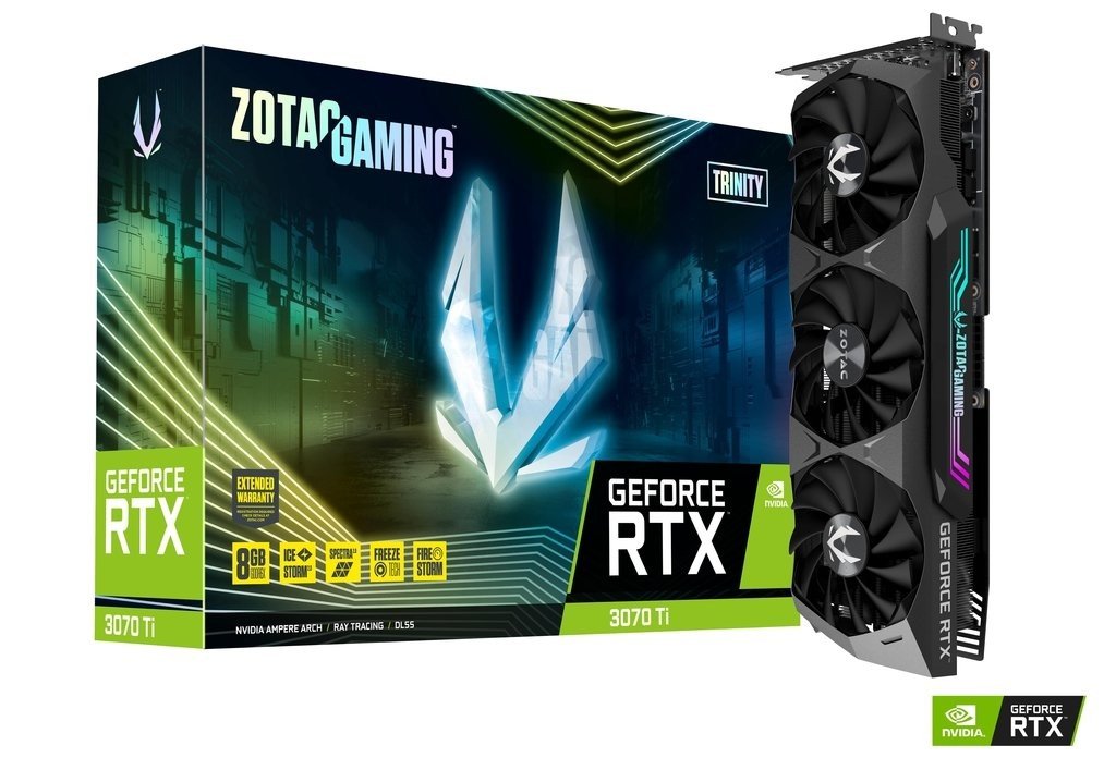 ZOTAC Karta Graficzna GAMING GeForce RTX 3070 Ti Trinity 8GB GDDR6X ZT-A30710D-10P