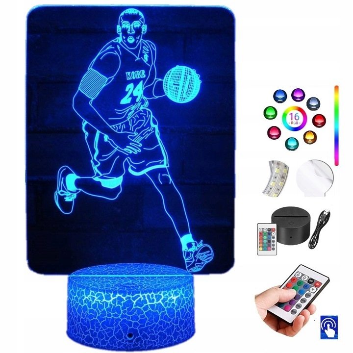 Lampka na biurko Koszykarz Kobe Bryant LED PLEXIDO