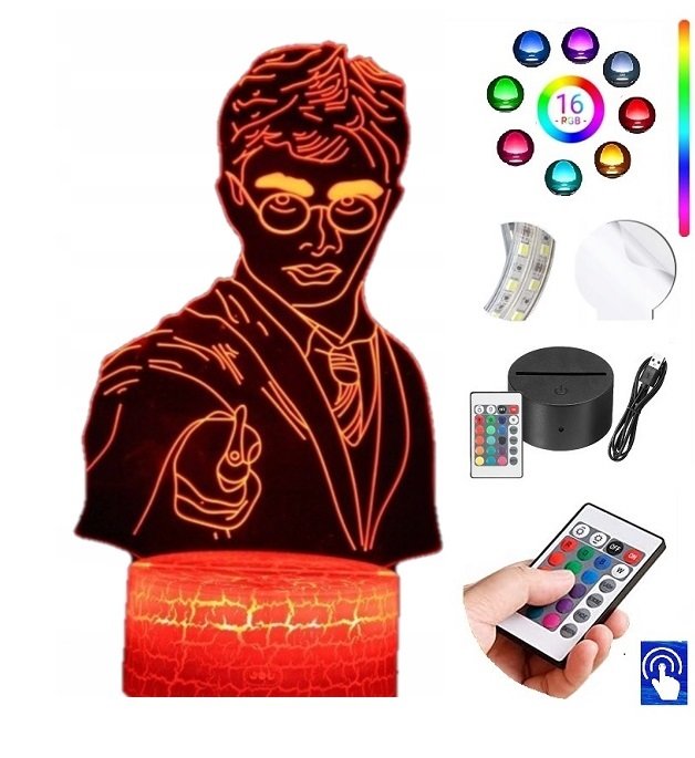 Lampka na biurko Harry Potter 16kol. LED PLEXIDO