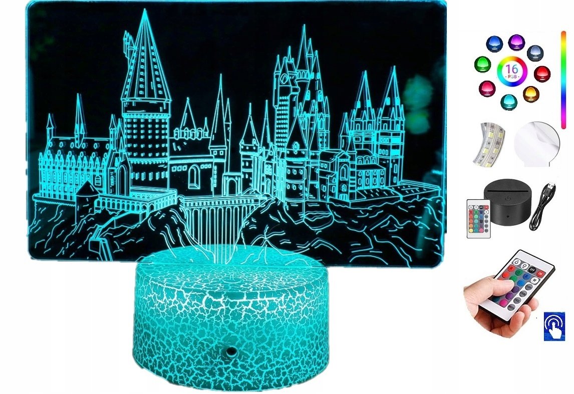 Lampka na biurko Harry Potter Hogwart LED PLEXIDO