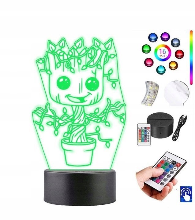 Lampka na biurko Groot Strażnicy Galaktyki PLEXIDO