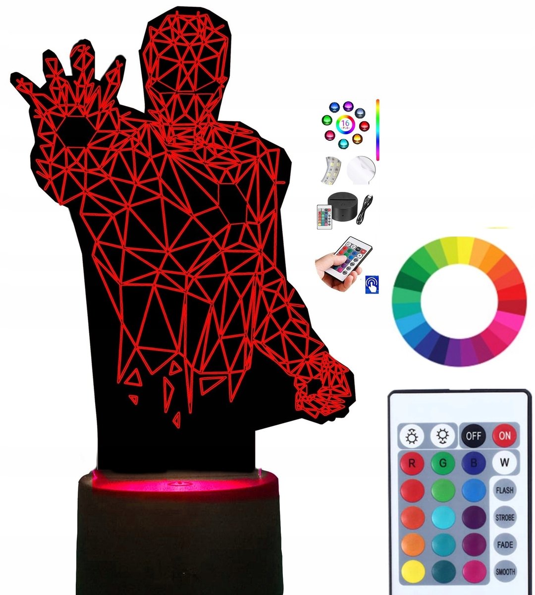 Lampka na biurko Iron Man Avengers 16 LED PLEXIDO