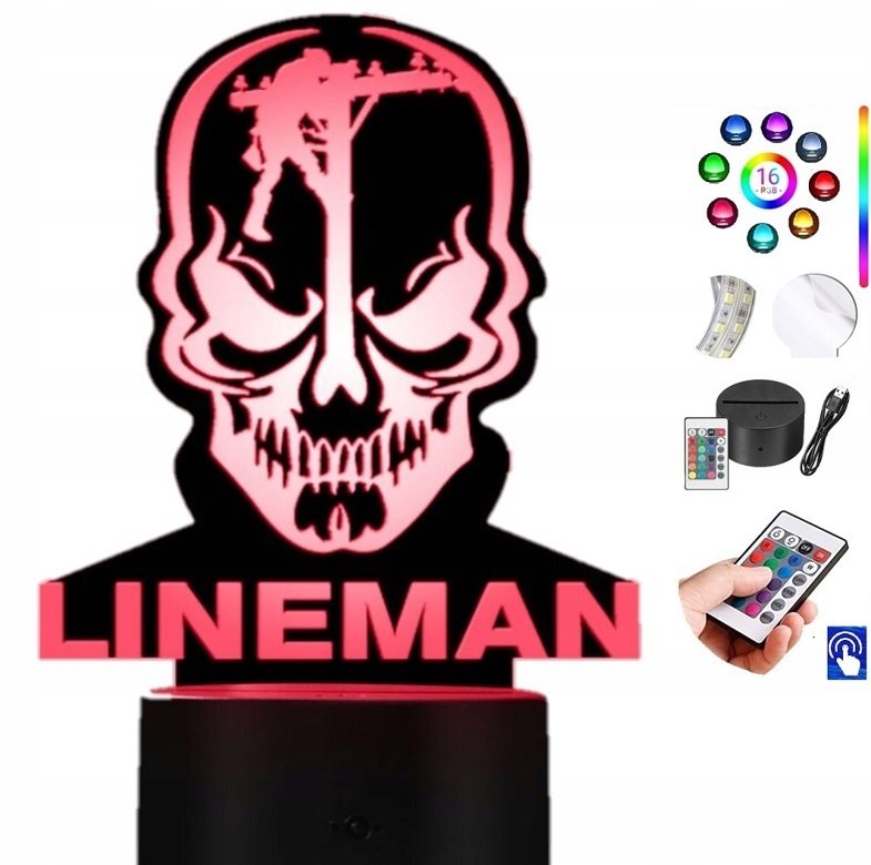 Lampka na biurko Lineman 16kolorĂłw  LED PLEXIDO 59