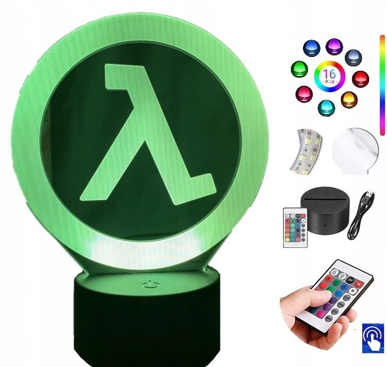 Lampka na biurko Half Life Alyx 16kol. LED PLEXIDO