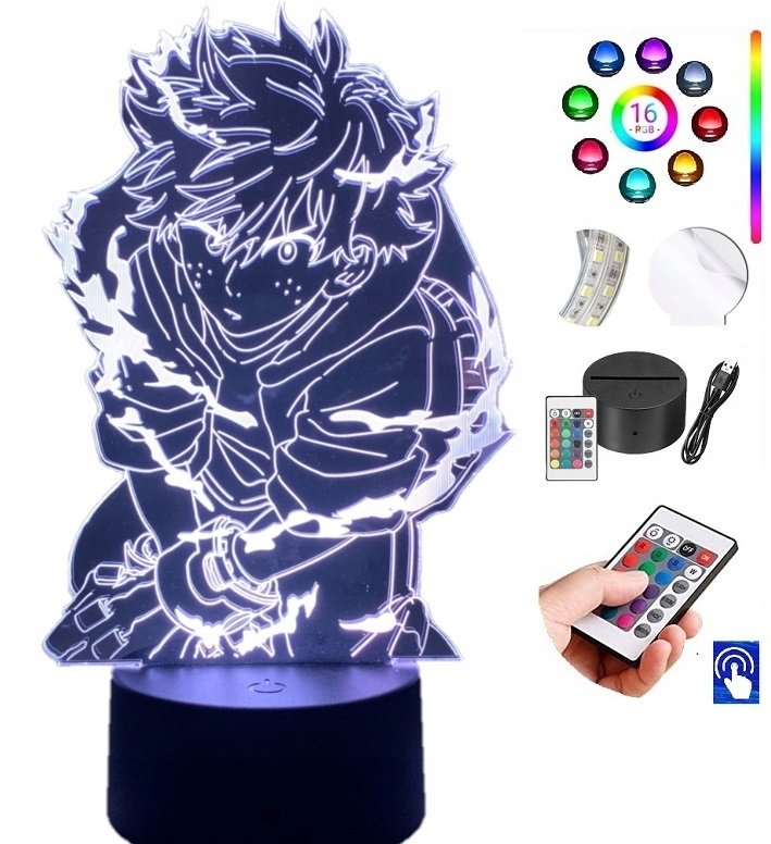 Lampka na biurko My Hero Academia 16 LED PLEXIDO