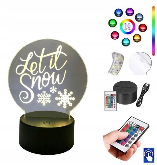 Lampka na biurko ĹšnieĹĽna Kula 16kol. LED PLEXIDO 5