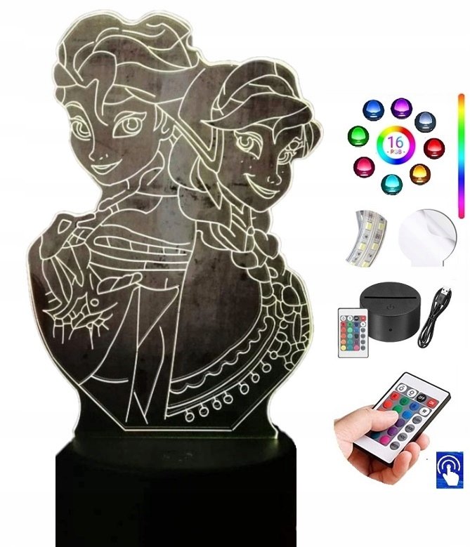 Lampka na biurko kraina Lodu 16Kolorów LED PLEXIDO